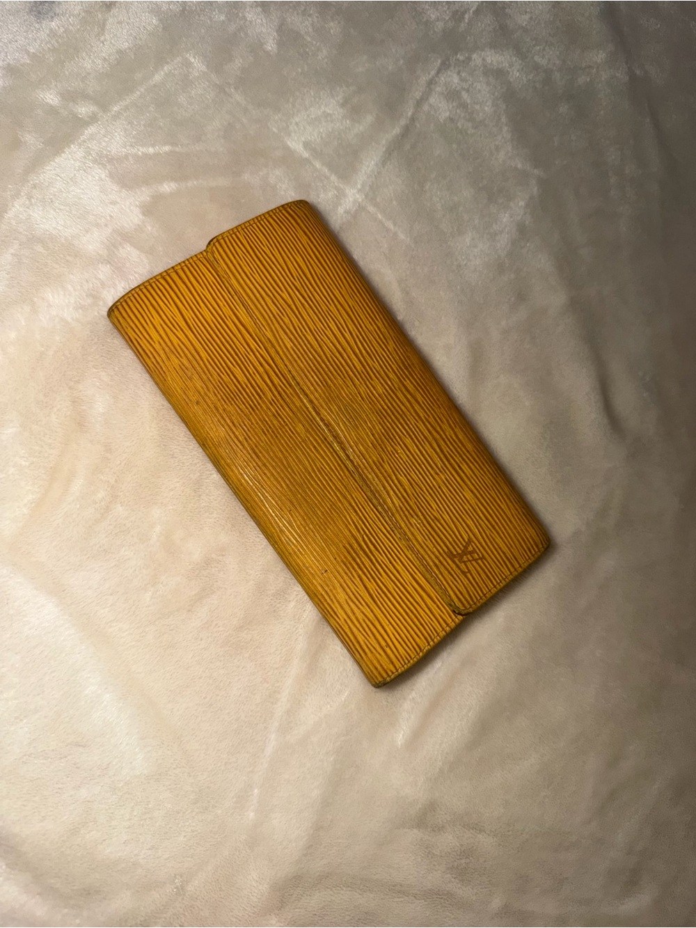 Louis Vuitton Epi Leather Wallet in Mustard Yellow